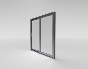 Двухстворчатое Алюминиевое окно Татпроф МП-640 1300x1400